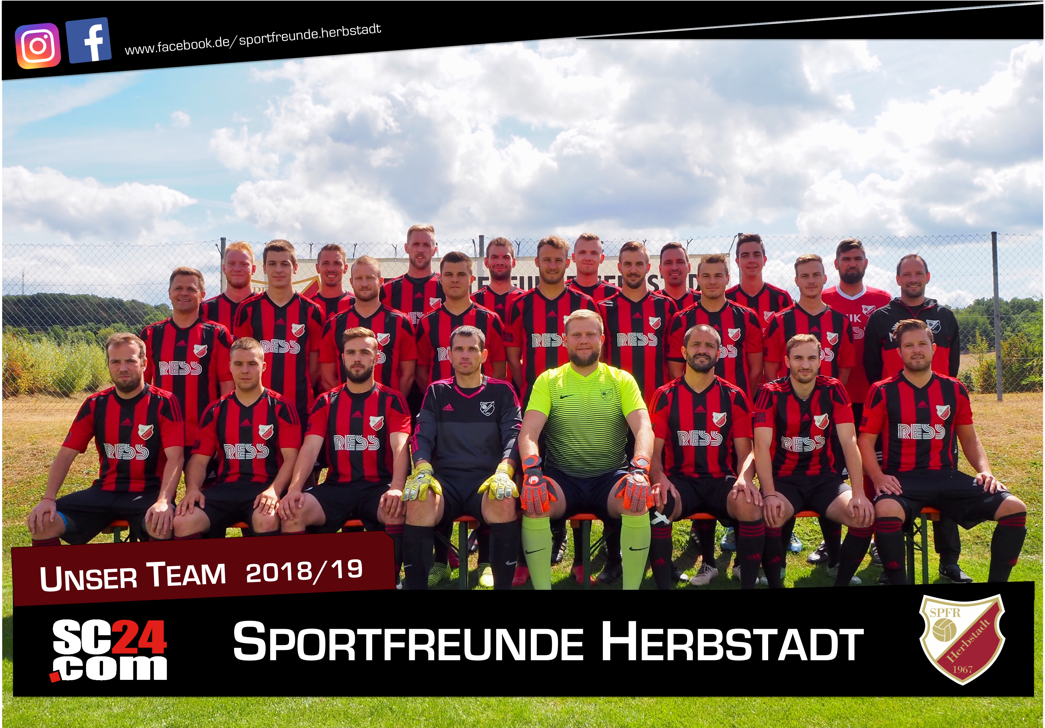 Mannschaftsfoto/Teamfoto von Spfrd Herbstadt