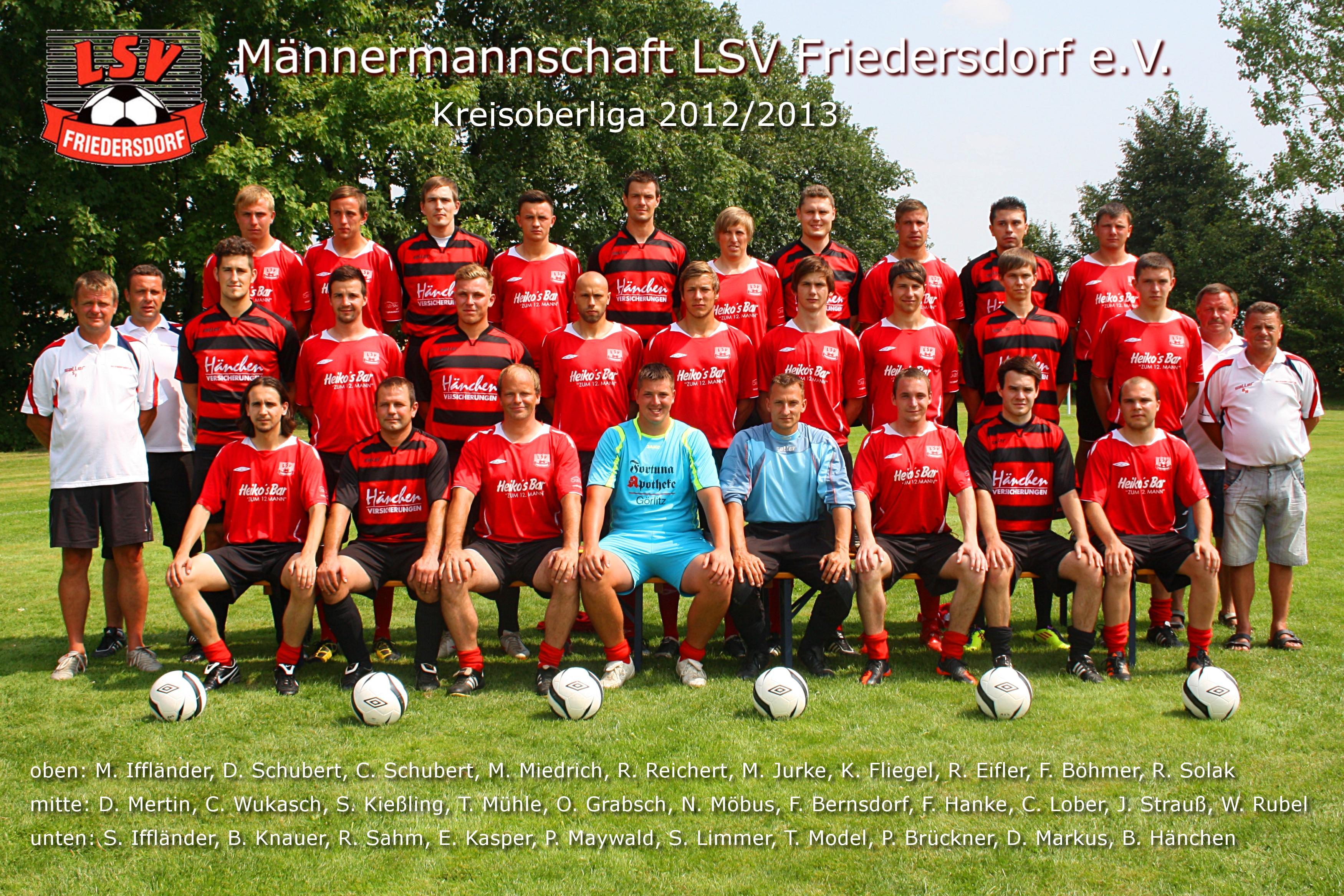 Mannschaftsfoto/Teamfoto von LSV Friedersdorf