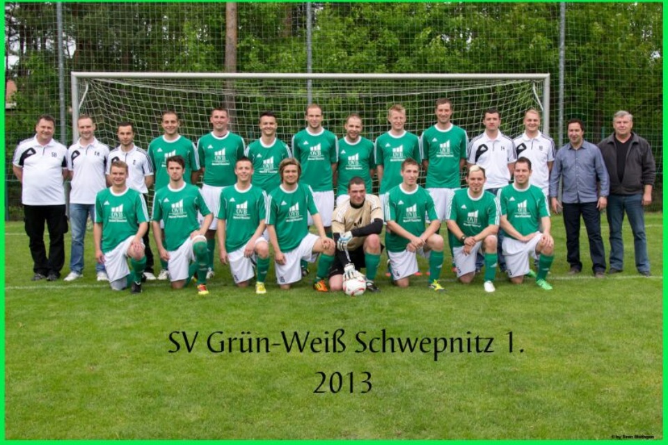 Mannschaftsfoto/Teamfoto von SV G/W Schwepnitz
