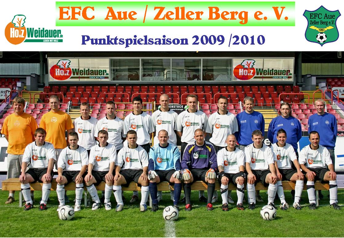 Mannschaftsfoto/Teamfoto von EFC Aue/Zeller Berg