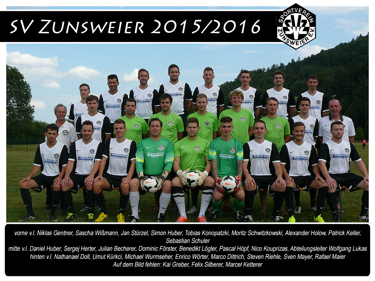 Mannschaftsfoto/Teamfoto von SV Zunsweier