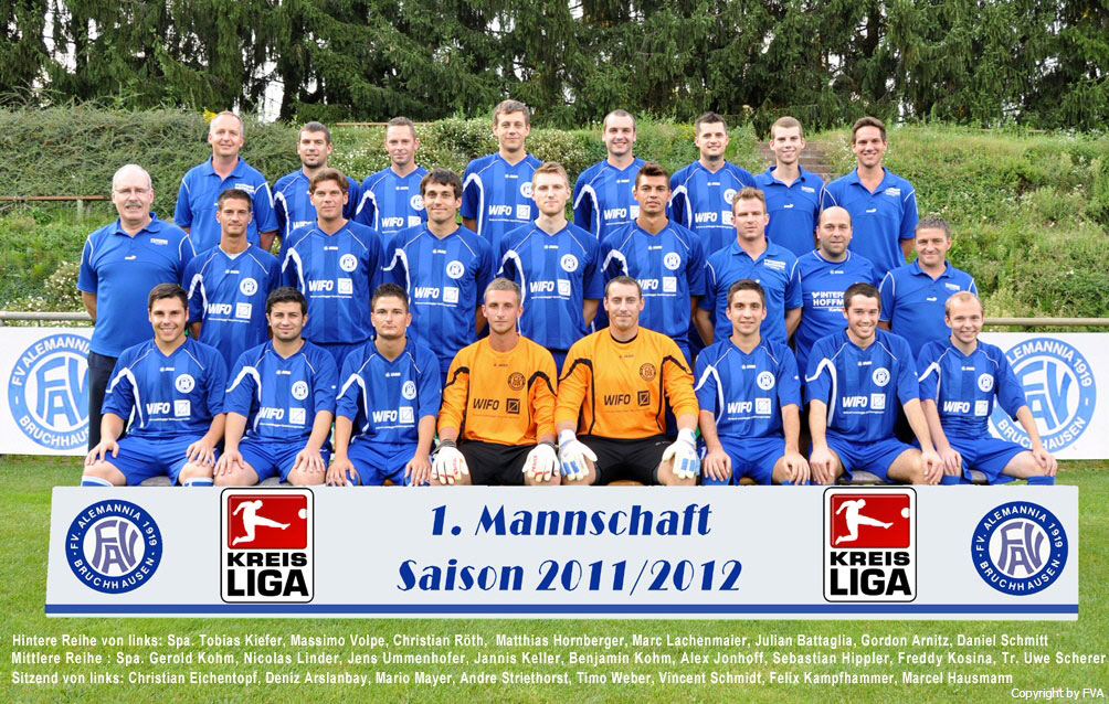 Mannschaftsfoto/Teamfoto von FV Alem. Bruchhausen