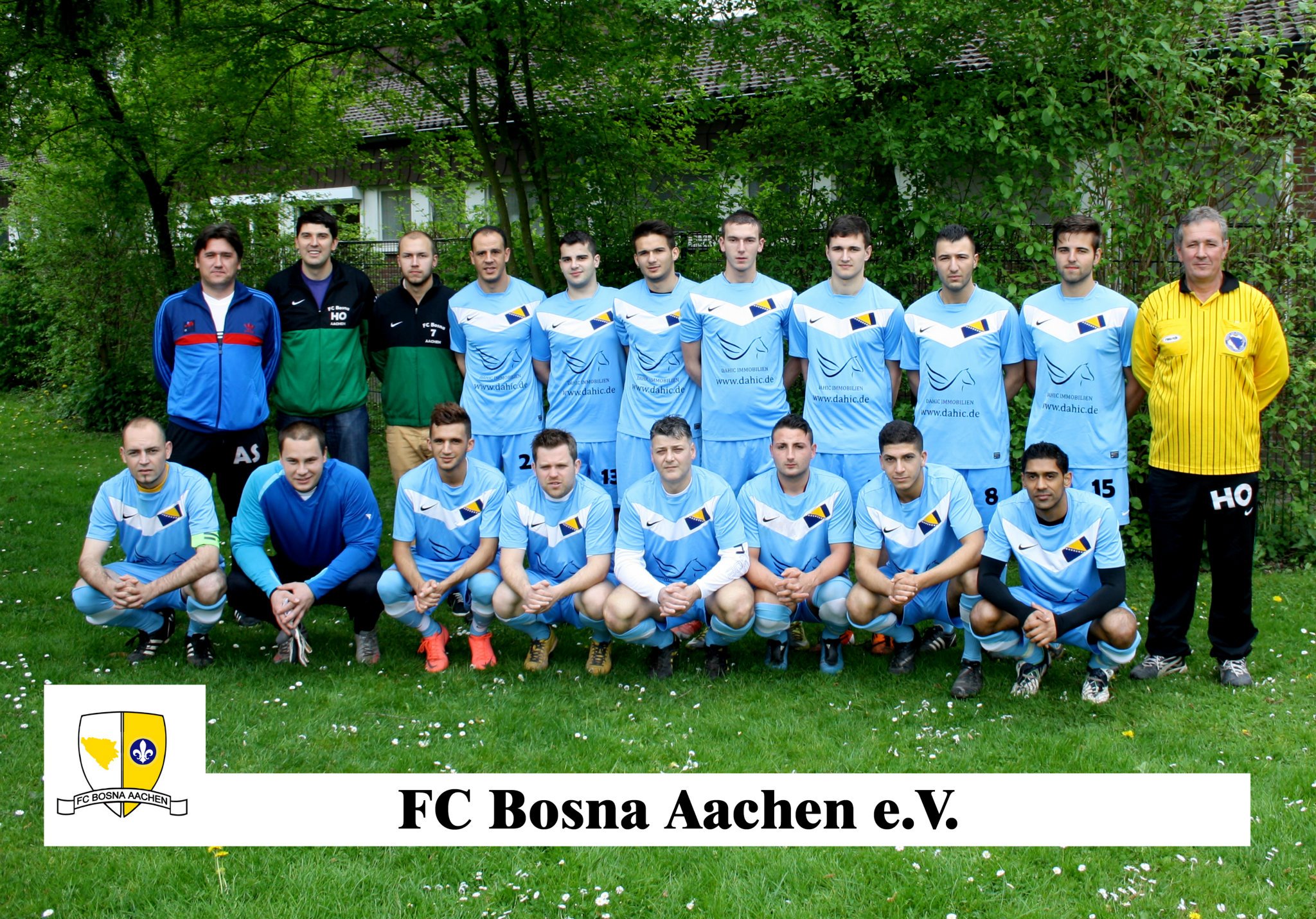 Mannschaftsfoto/Teamfoto von Bosna Aachen