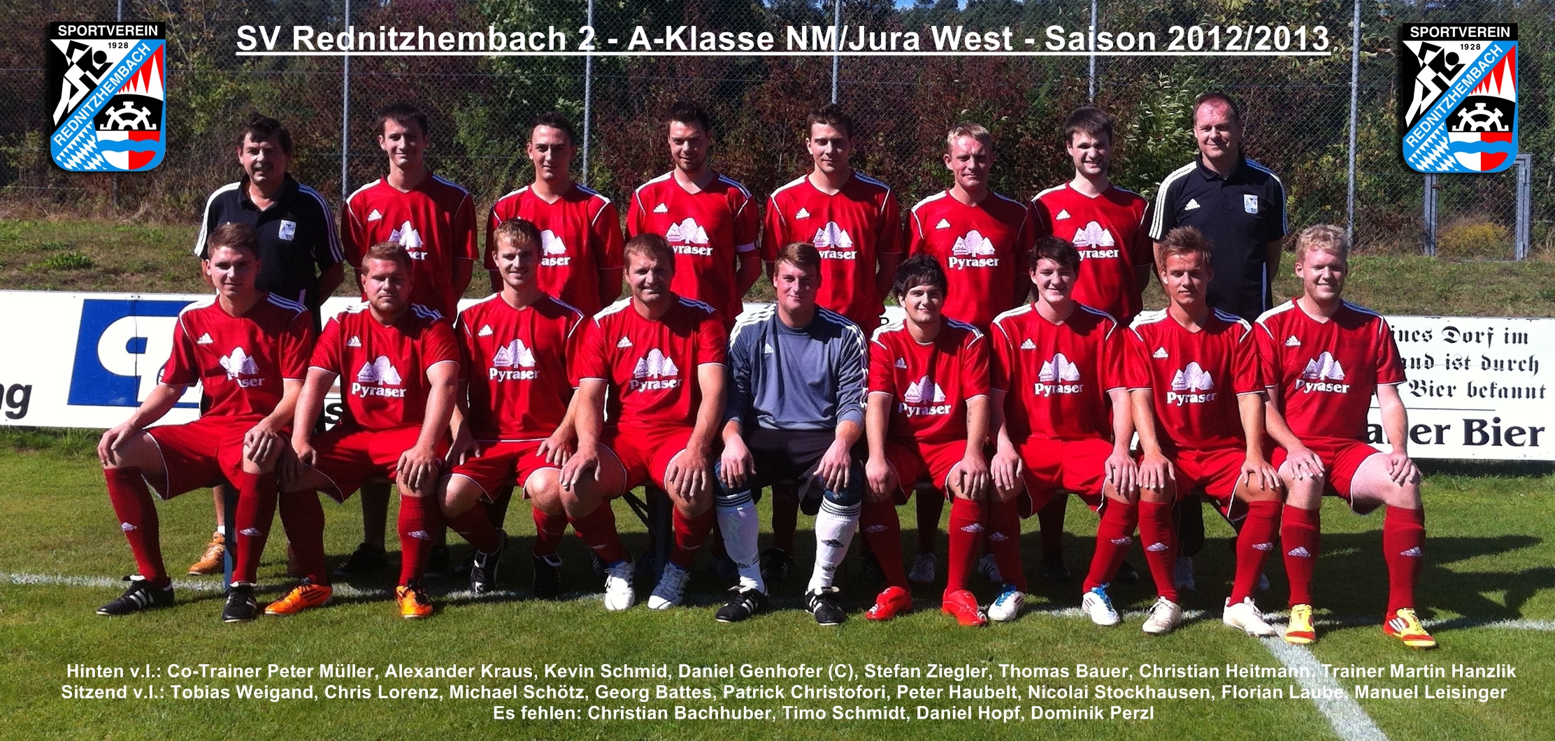 Mannschaftsfoto/Teamfoto von SV Rednitzhembach 2