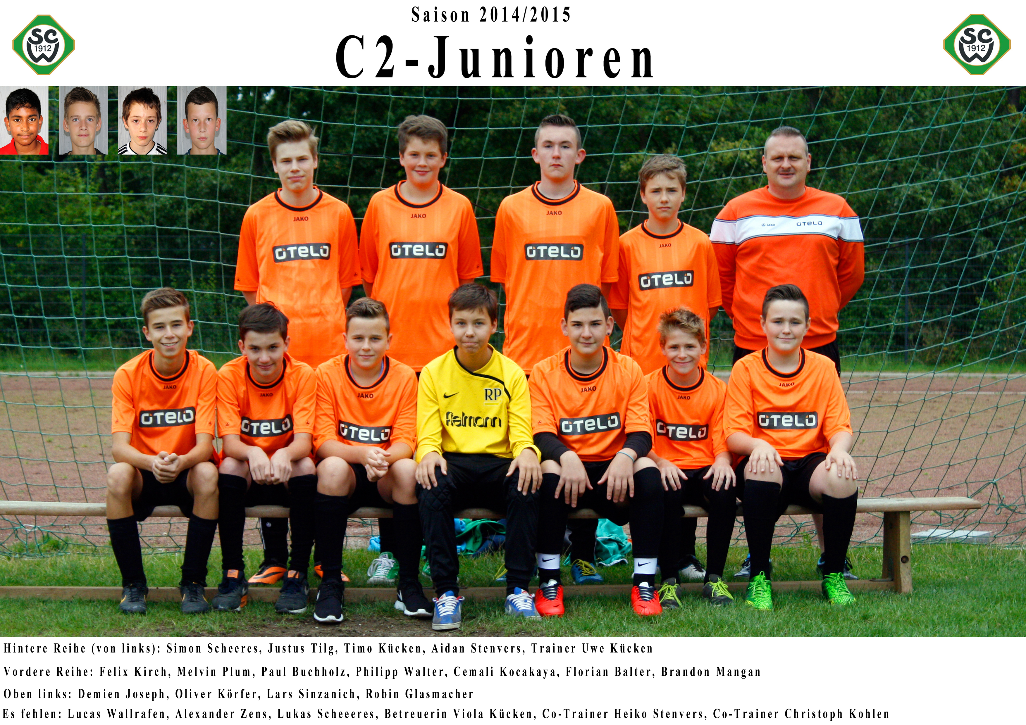 Mannschaftsfoto/Teamfoto von SC Wegberg 2