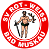 Wappen / Logo des Vereins SV Rot-Wei Bad Muskau