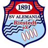 Wappen / Logo des Vereins SV Alemania Riestedt