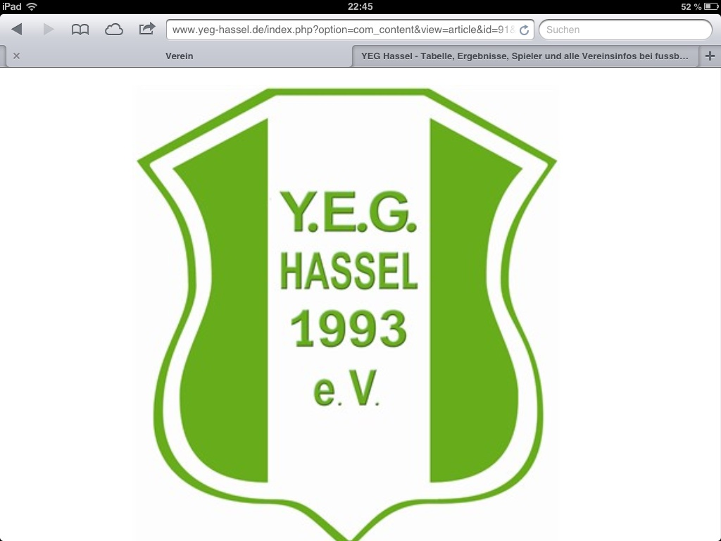 Wappen / Logo des Vereins YEG HASSEL 1993