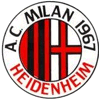Wappen / Logo des Vereins AC Milan Heidenheim