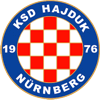 Wappen / Logo des Vereins KSD Hajduk Nbg.